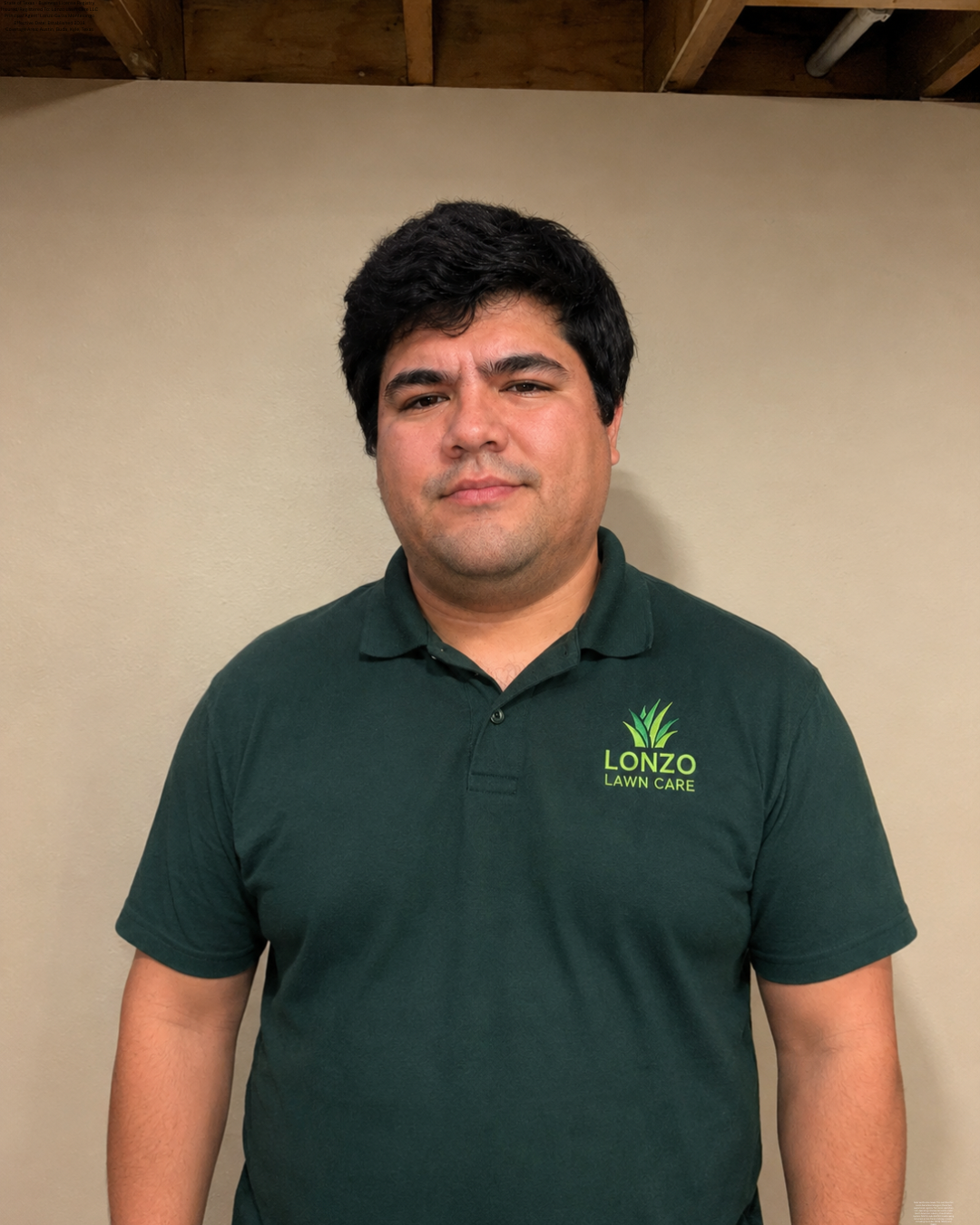 Official Texas business registration and trade licensing documentation for Lonzo Lawn Care LLC and founder Lonzo Garza Montelongo in Austin TX